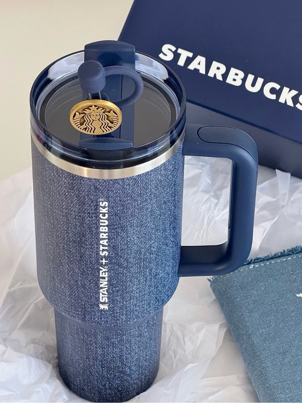 Stanley x Starbucks China Exclusive 2026 DENIM 40oz Tumbler NWT NIB